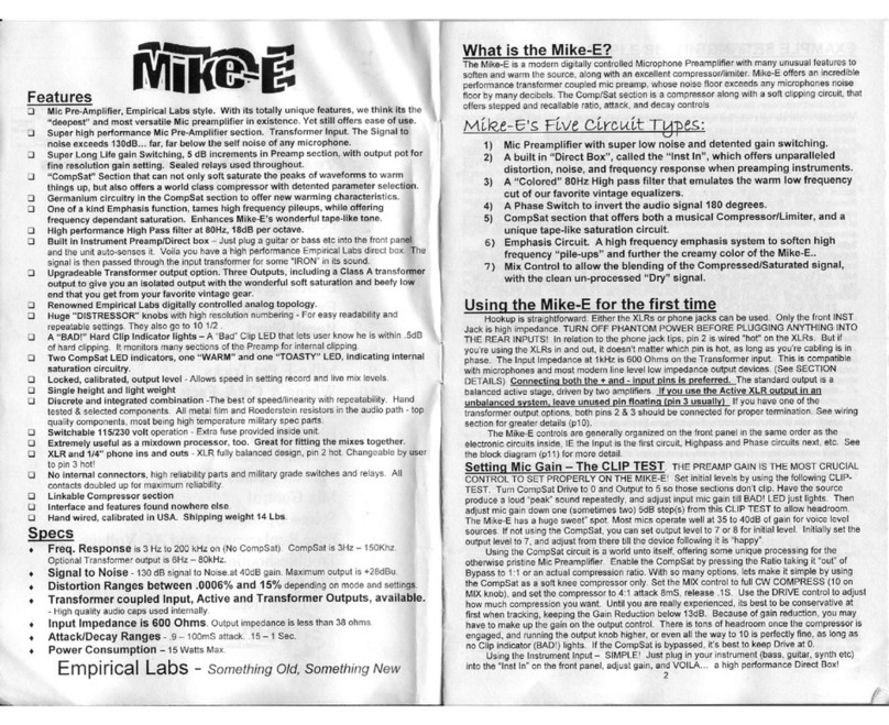 Empirical Labs MIKE-E manual