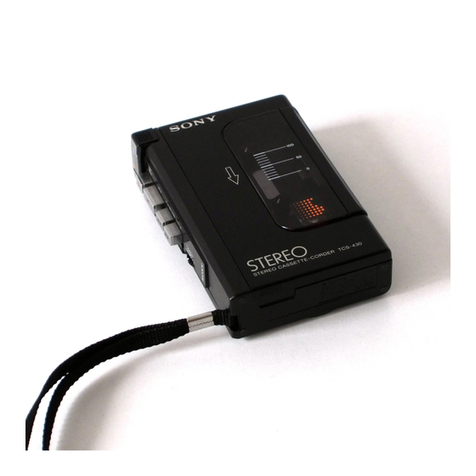 Sony TCS-430 User manual
