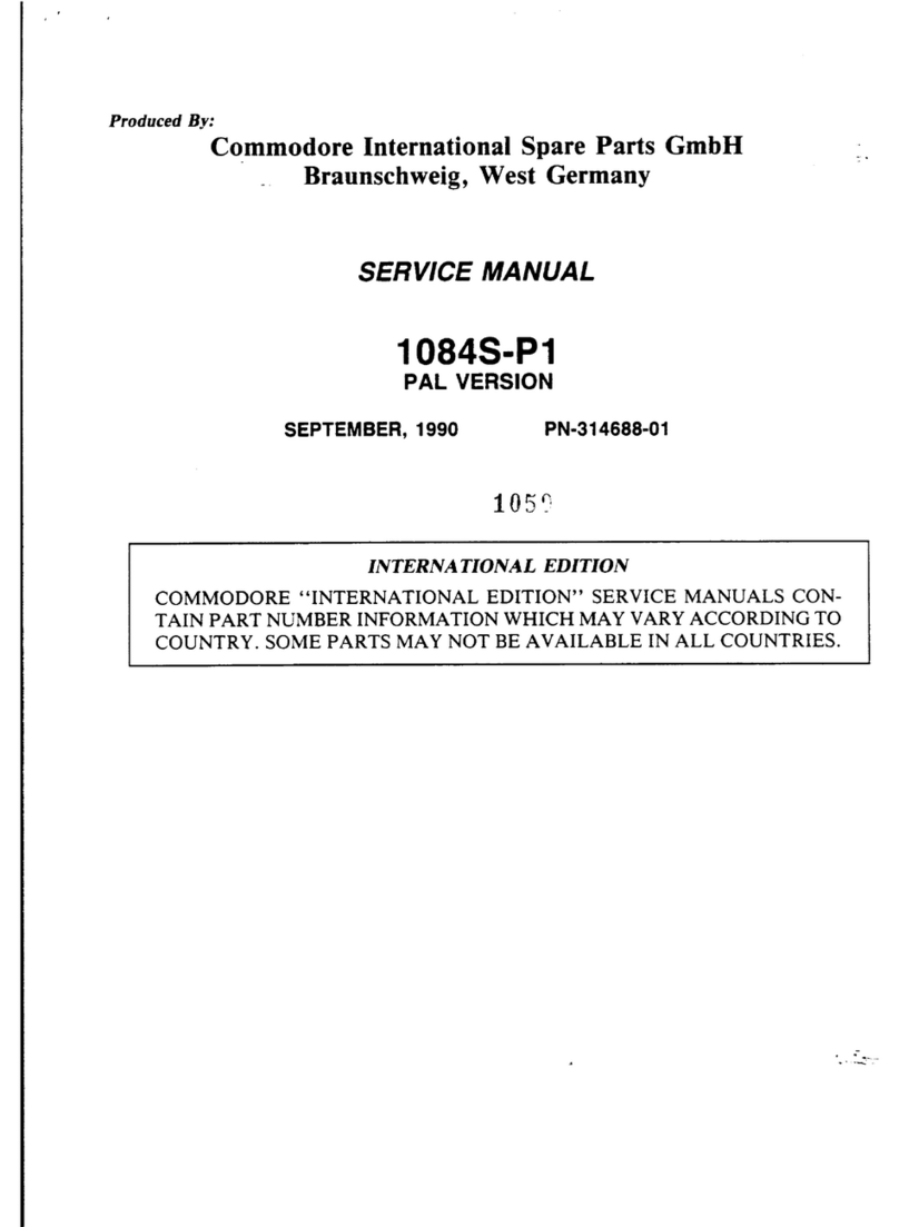Commodore 1084S-P1 User manual