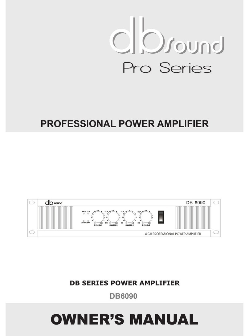 db Sound DB6090 owner's manual
