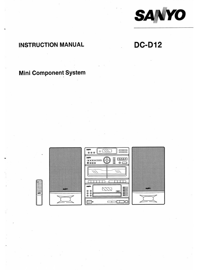 Sanyo DC-D12 User manual Sanyo DC-D12 User manual