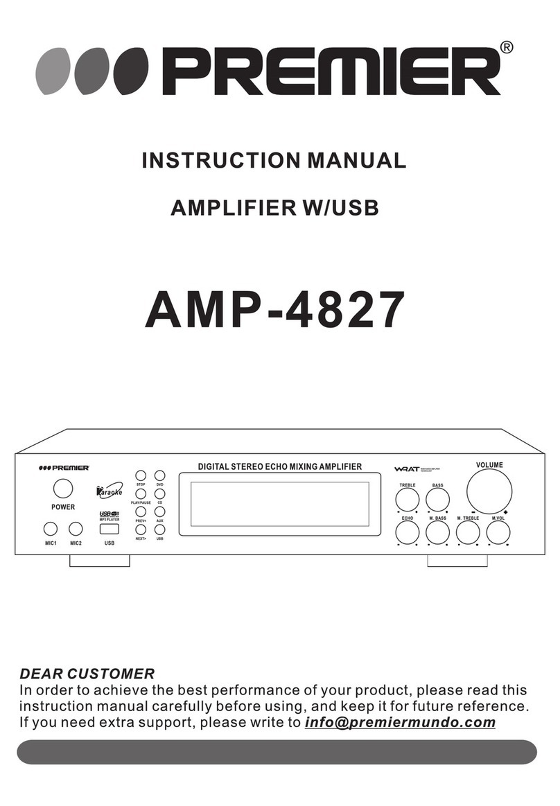 Premier AMP-4827 instruction manual