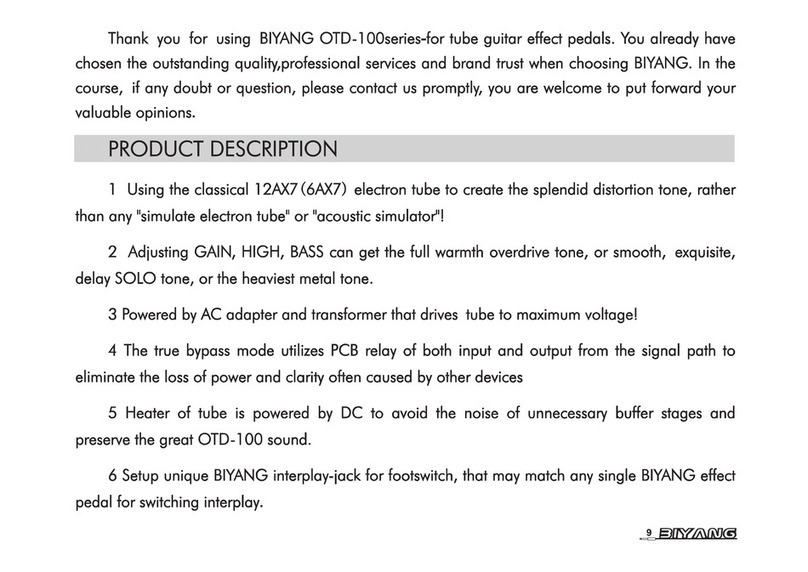 BIYANG OTD-100 Series manual