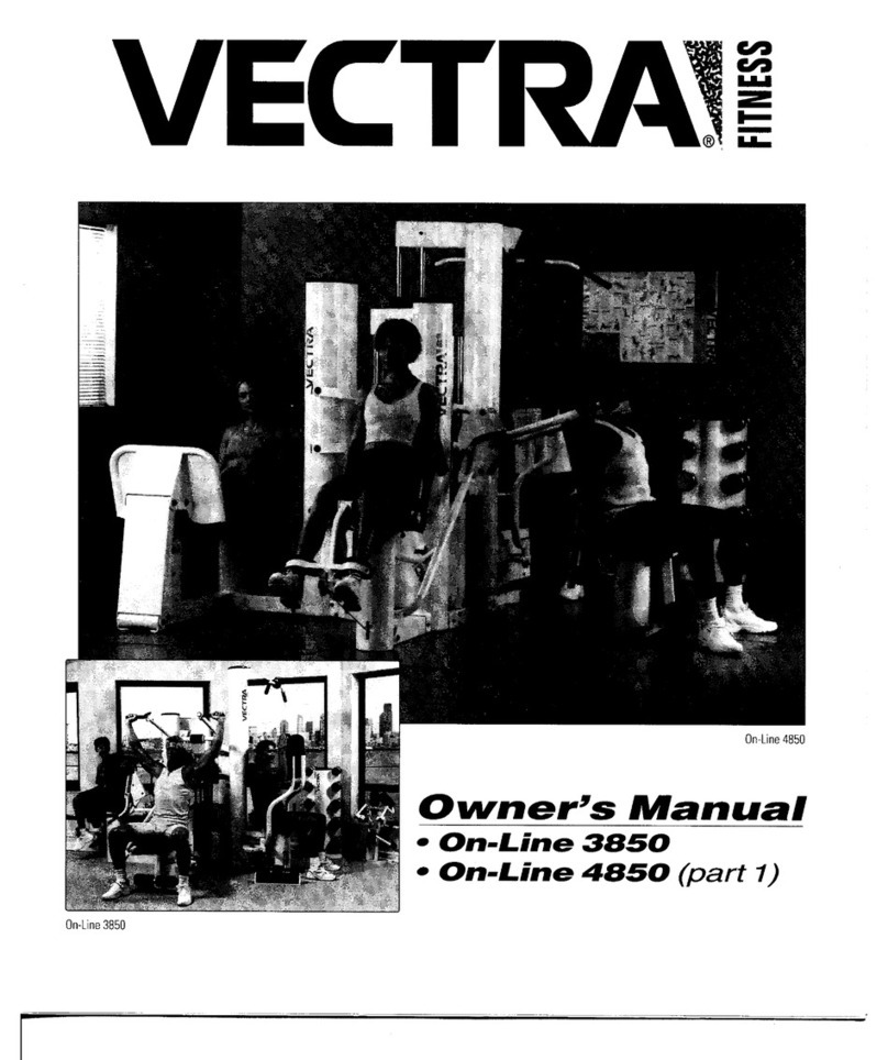 Vectra Fitness On-Line 3850 owner's manual