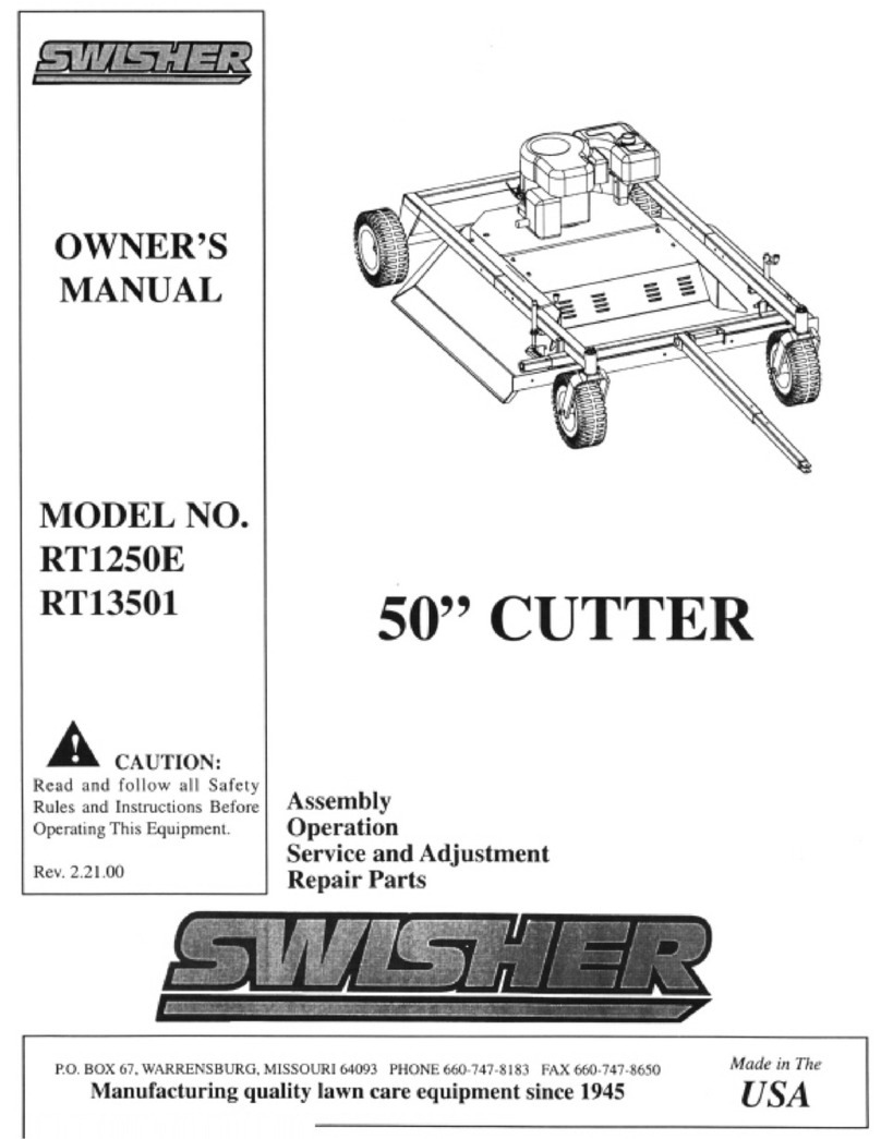 Swisher RT1250E User manual