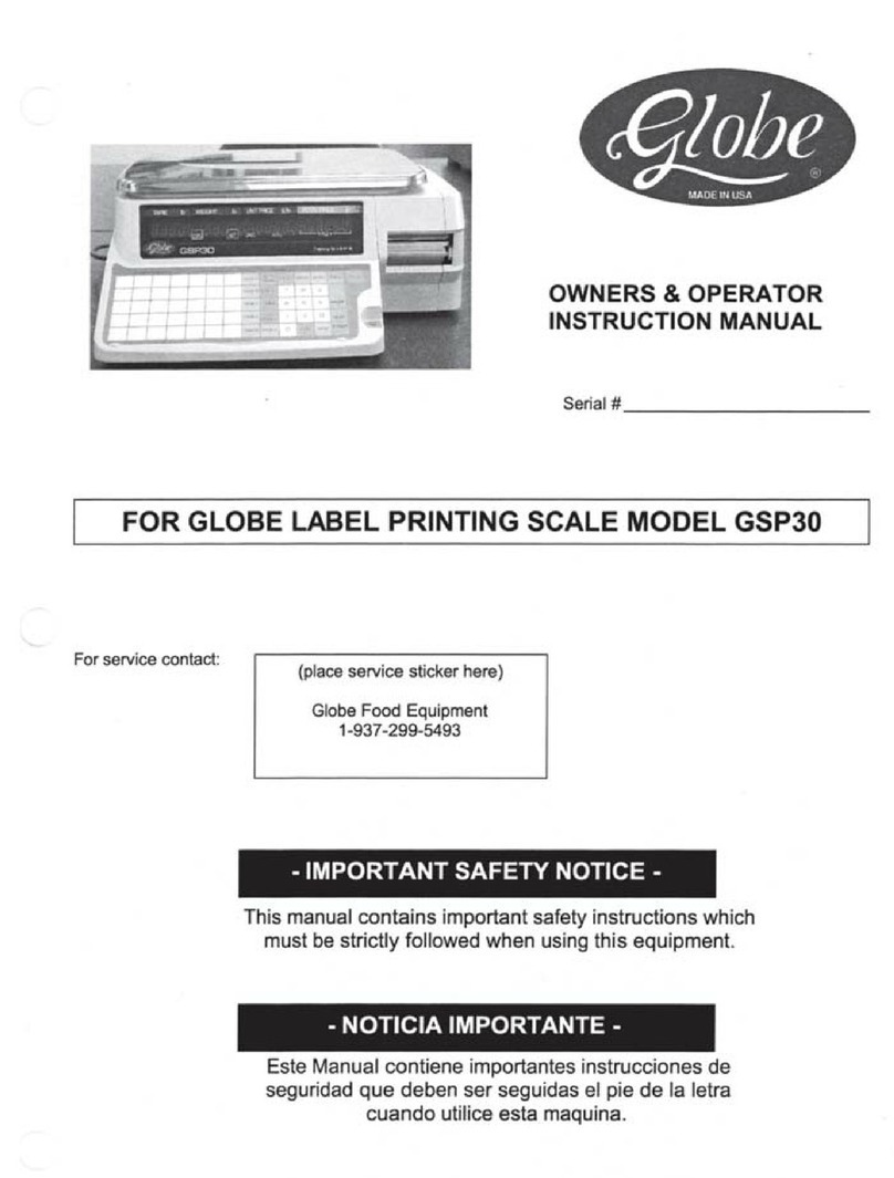 Globe GSP30 Owner's and operator's manual