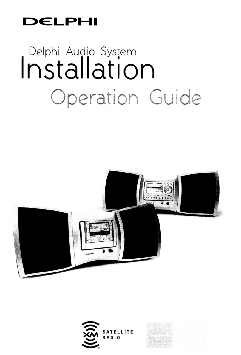 Delphi SA10201 - Boom Box Audio System Operation guide