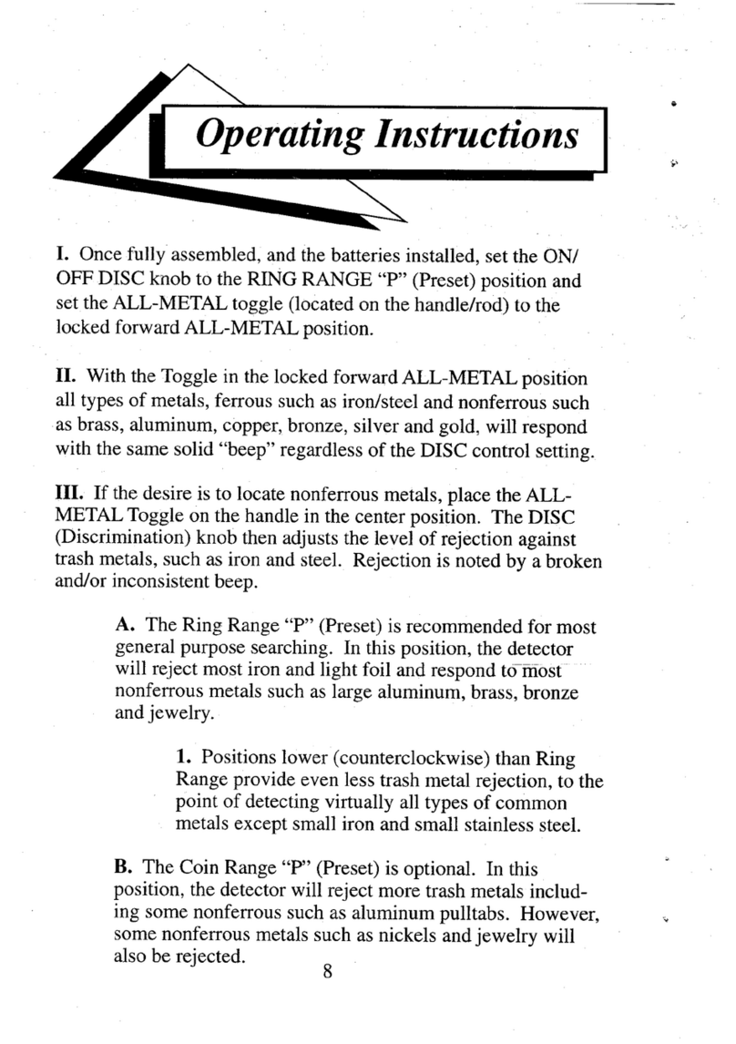 Whites PRL-1 User manual