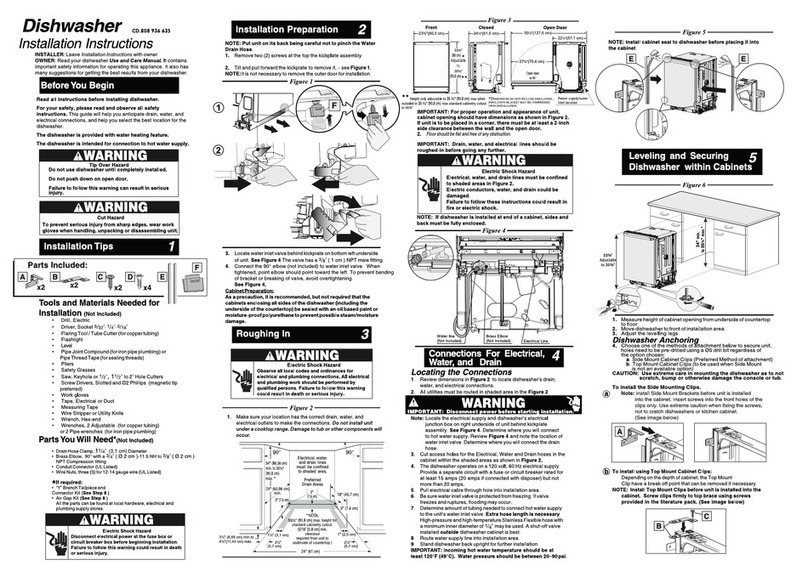 Electrolux EW24ID70QT installation instructions