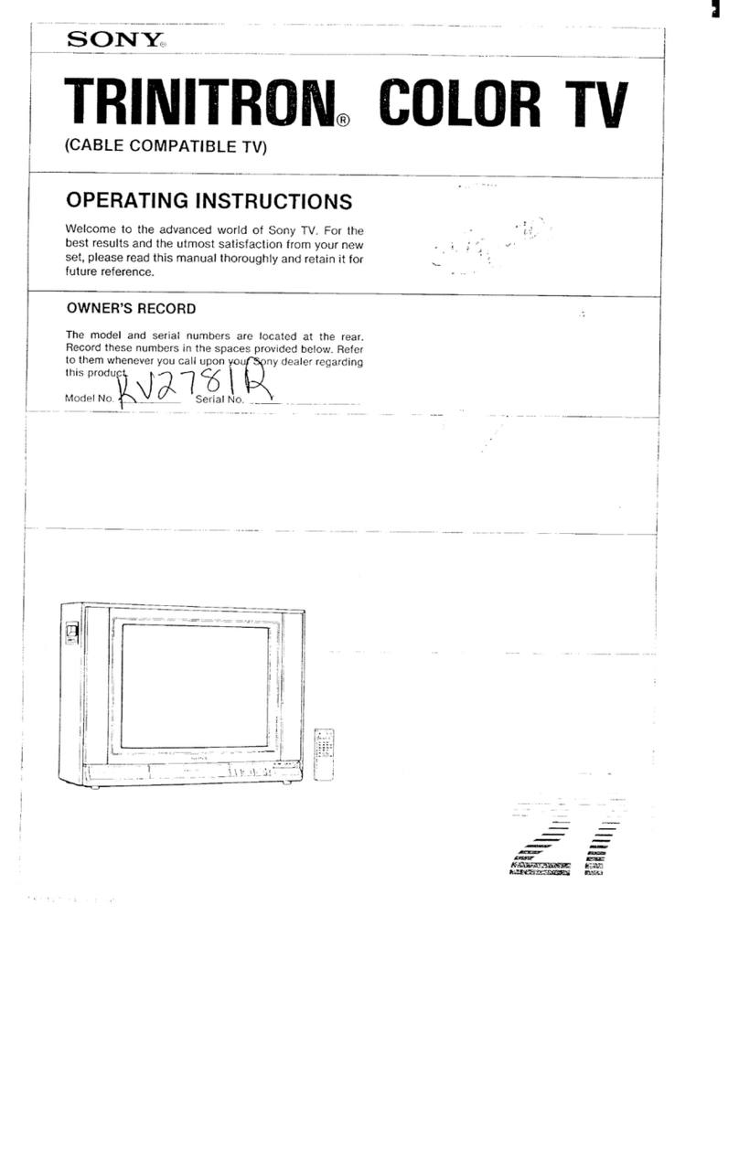Sony Trinitron KV2781R User manual