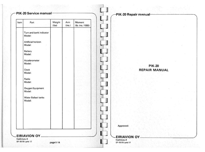 Eiri-Avion PIK-20 Repair manual