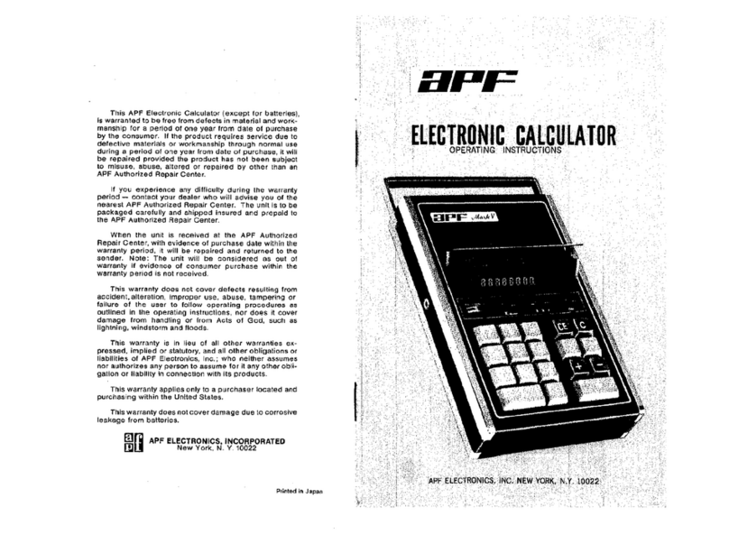 APF Mark V operating instructions