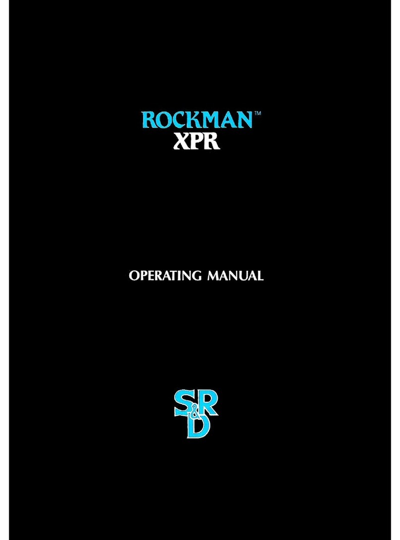 SR&D Rockman XPR operating manual