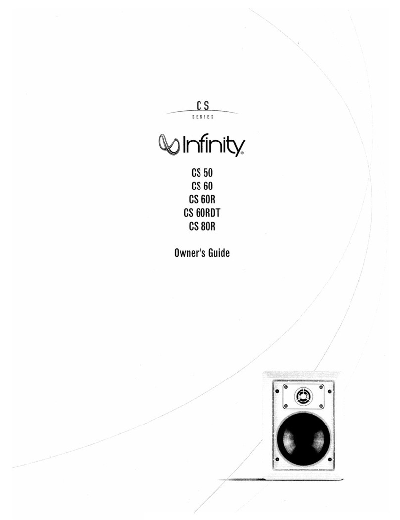 Infinity CS 60 owner's guide