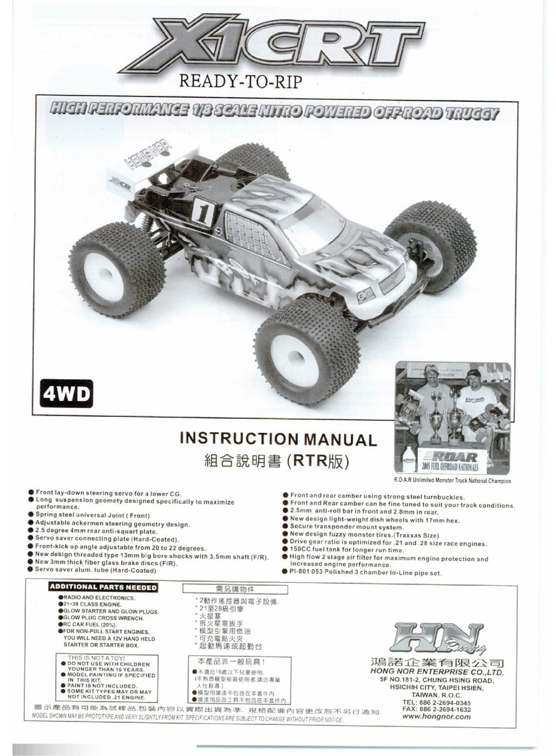 HN Racing X1CRT instruction manual