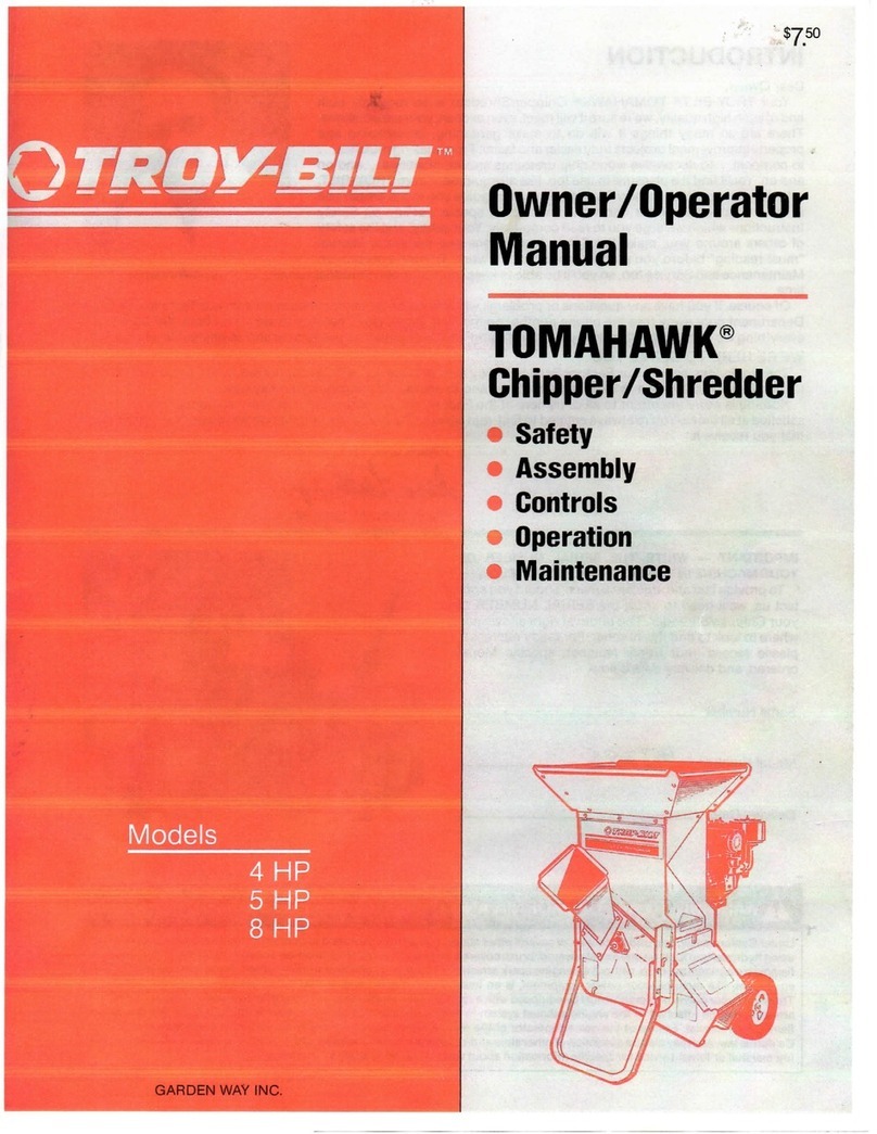 Troy-Bilt Tomahawk 4 HP Owner's/operator's manual Troy-Bilt Tomahawk 4 HP Owner's/operator's manual
