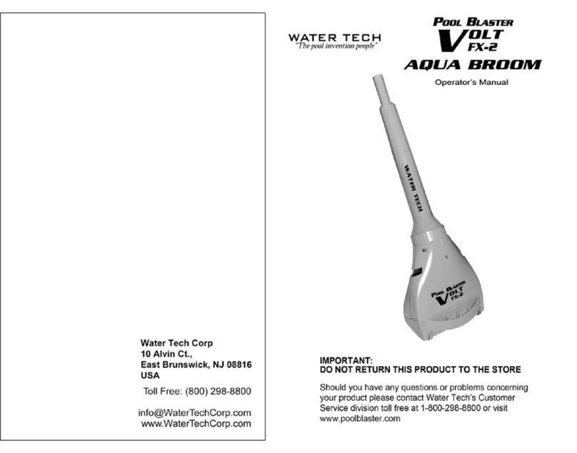 WaterTech Pool Blaster Volt FX-2 Operator's manual