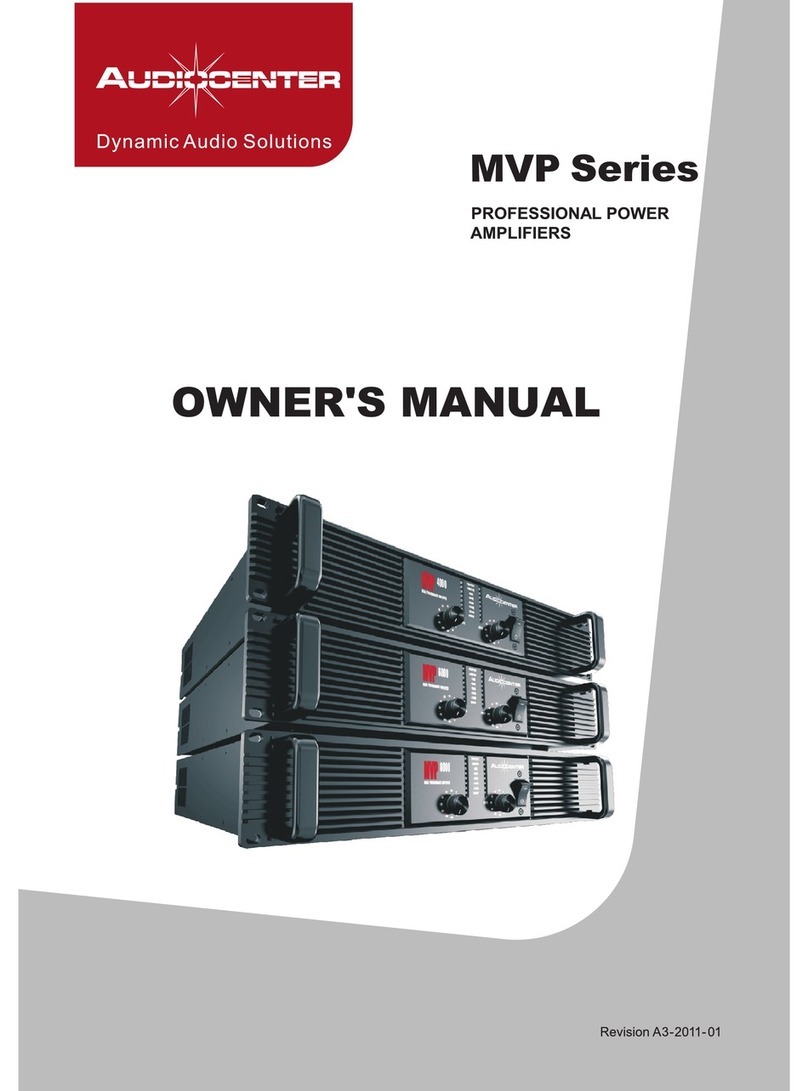 Audiocenter MVP4000 owner's manual