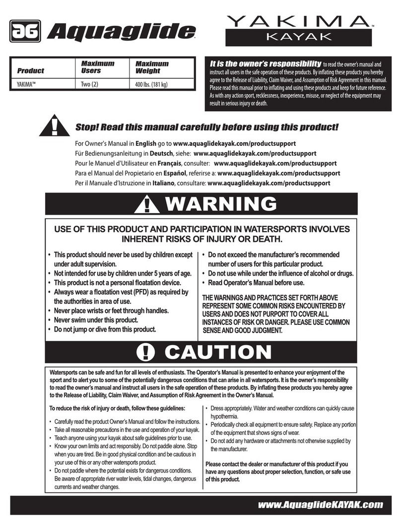Aquaglide Yakima User manual