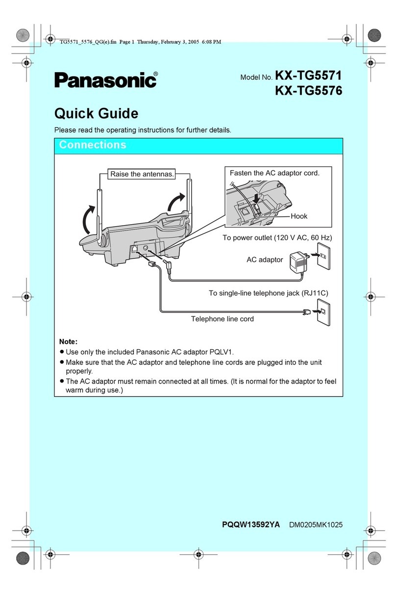 Panasonic KX-TG5571 User manual
