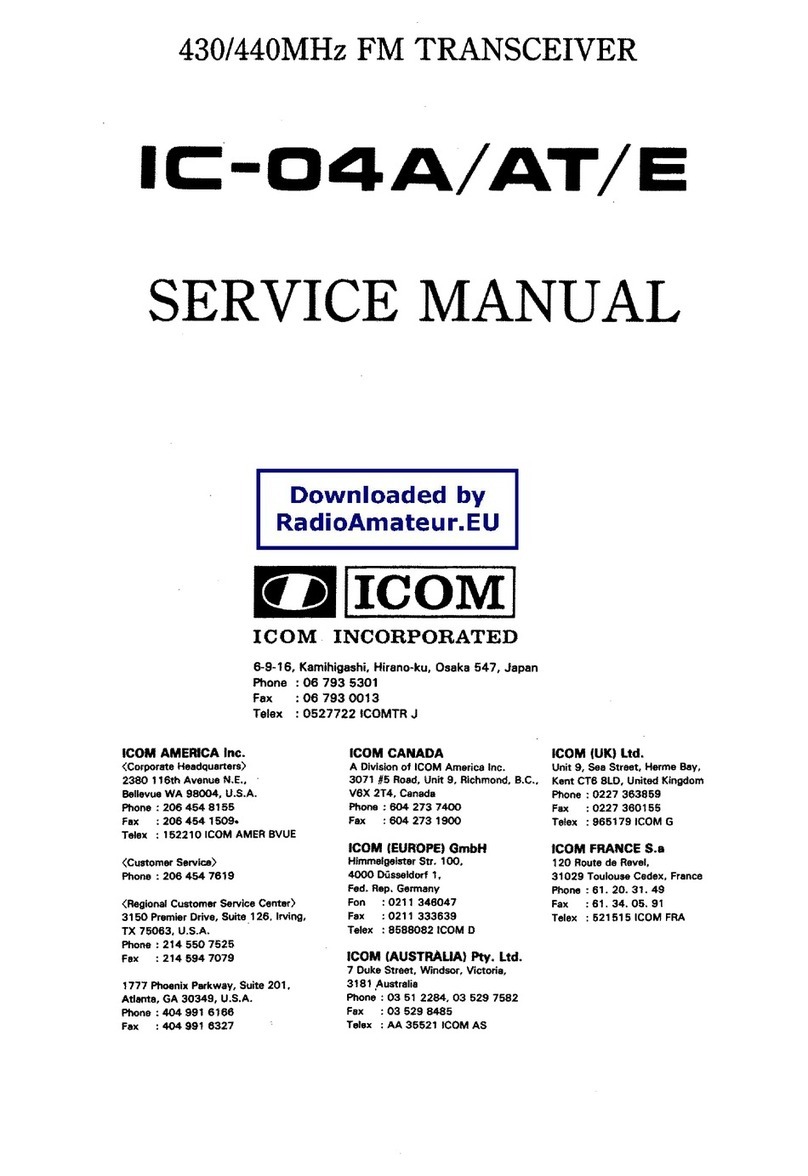 Icom IC-04A Service manual