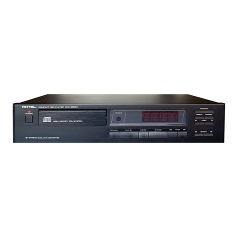 Rotel RCD-865BX User manual Rotel RCD-865BX User manual