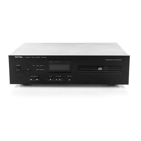 Rotel Compact Disc Changer RCC 945 User manual