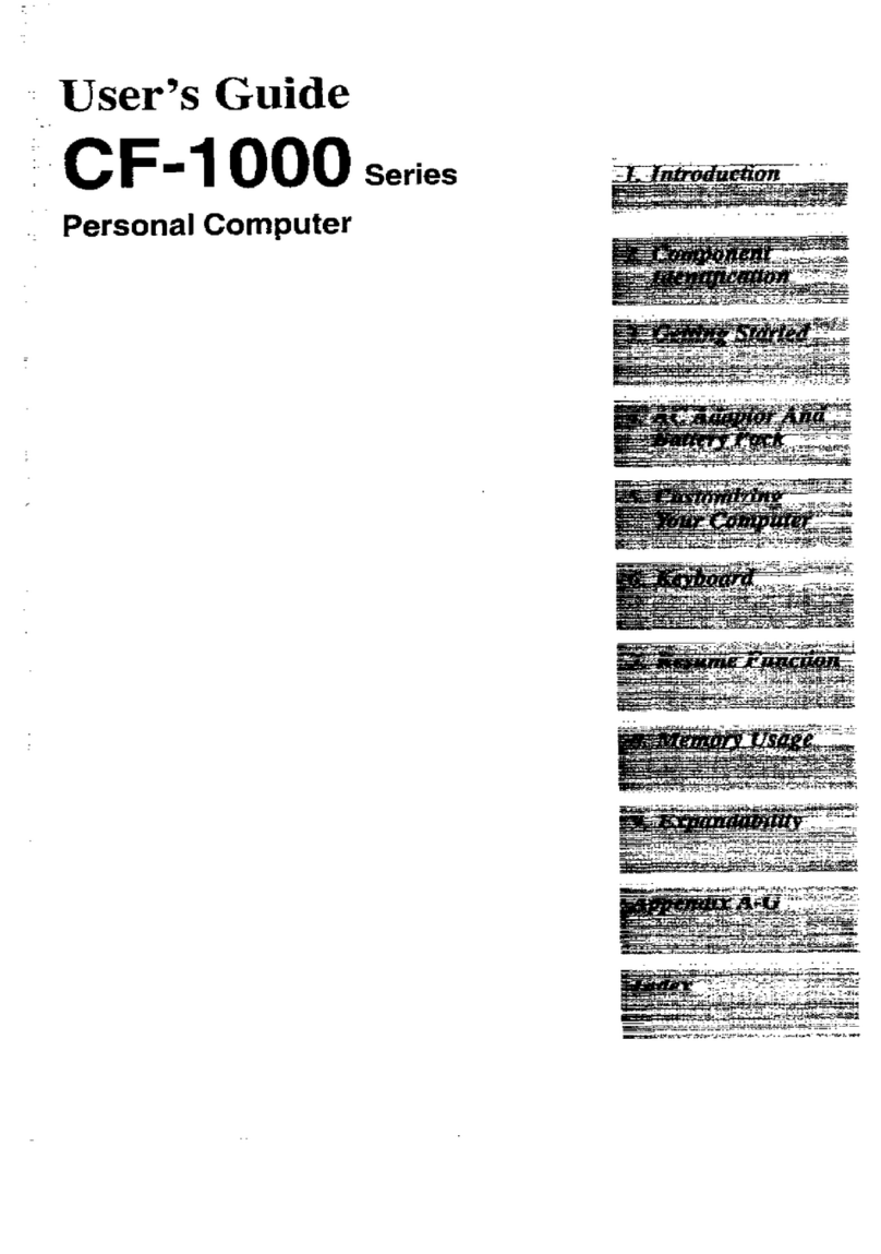 Panasonic CF-1000 user guide