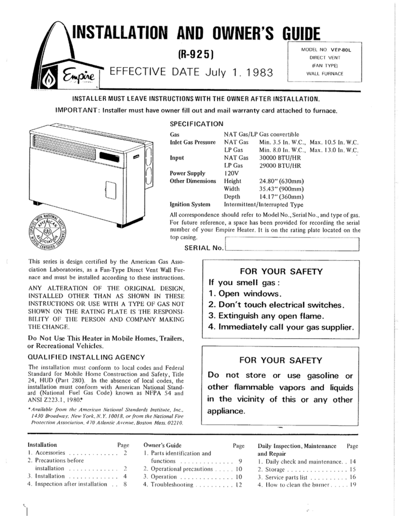 Empire VEP-80L Instruction Manual Empire VEP-80L Instruction Manual
