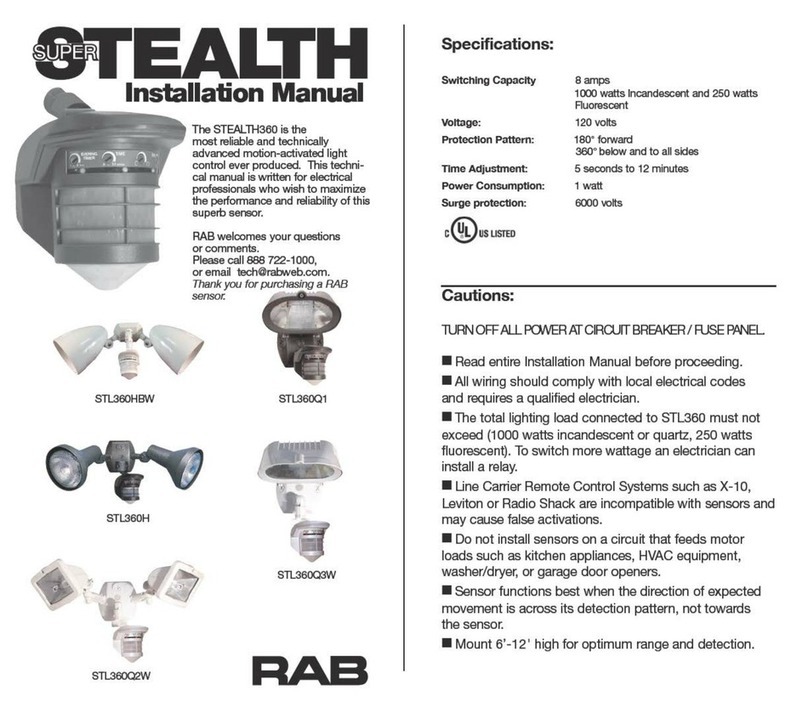 RAB Super Stealth 360 STL360HBW User manual