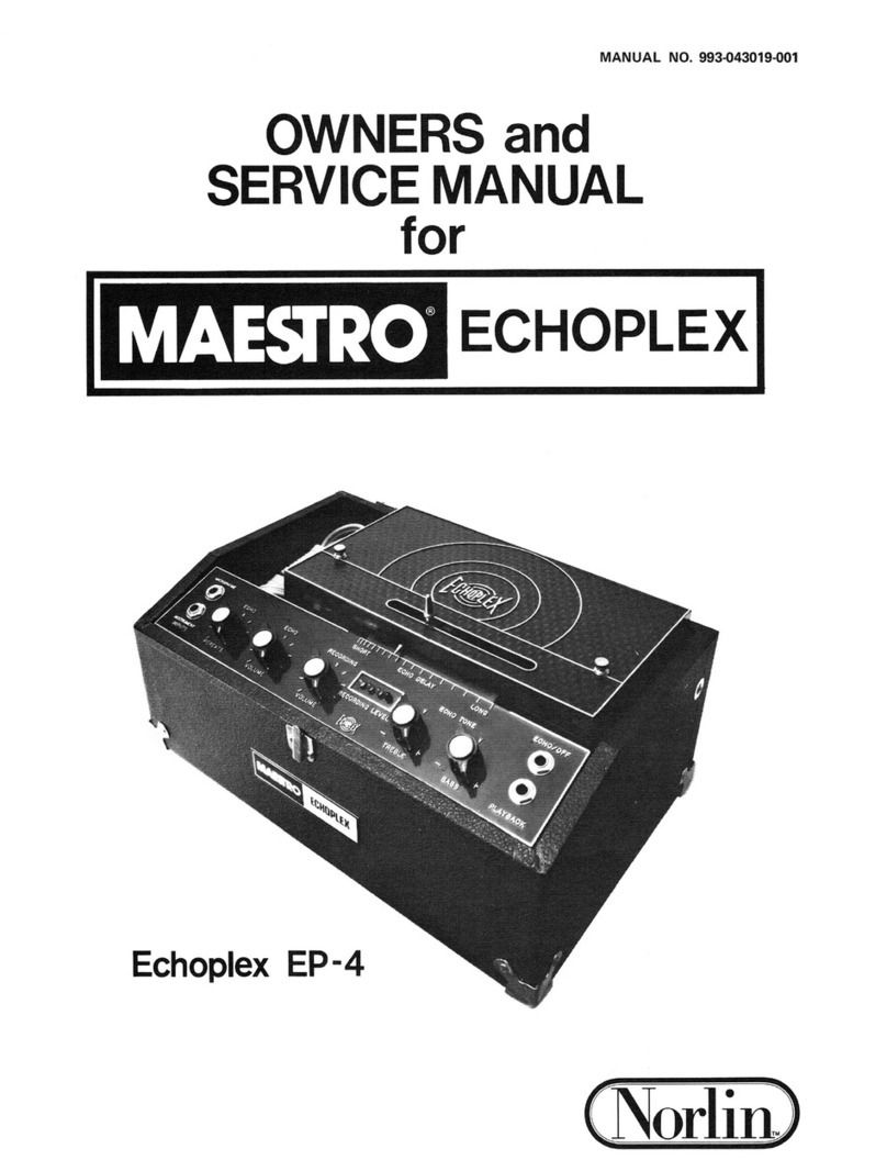 Maestro Echoplex EP-3 User manual