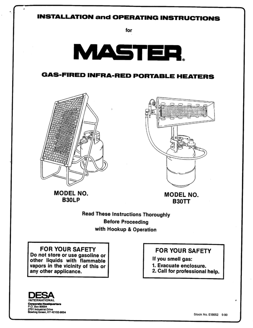 Master B30LP User manual