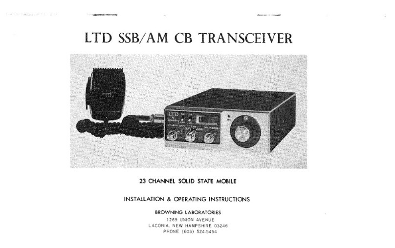 Browning LTD Installation and operating insctructions
