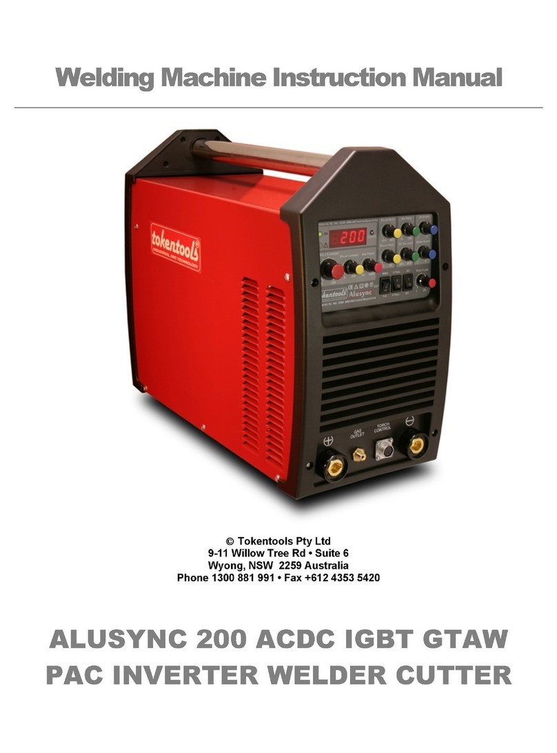 Tokentools Alusync 200 ACDC IGBT GTAW instruction manual