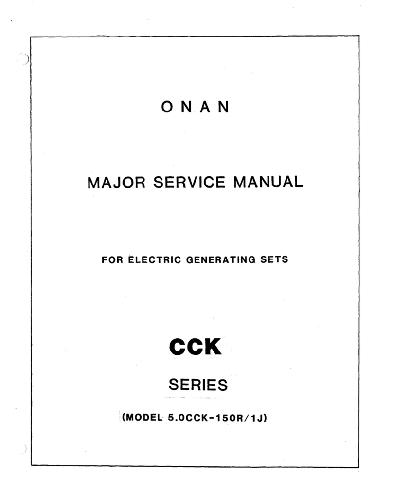 Onan CCK Series Service manual