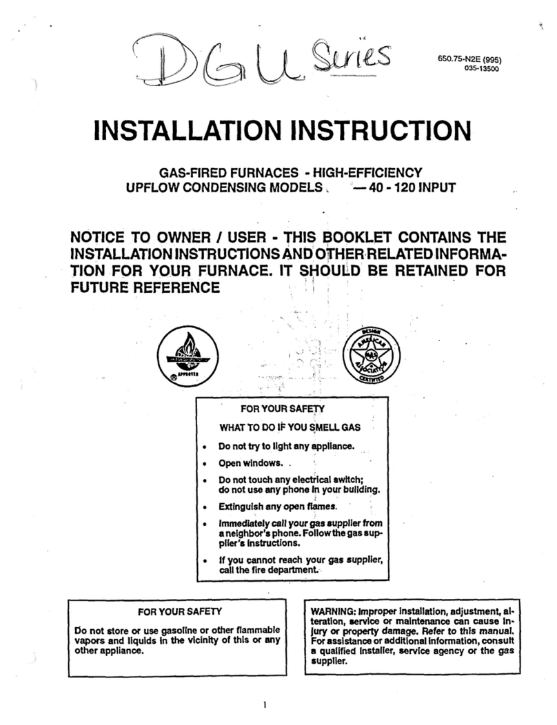 York DGU04008U User manual