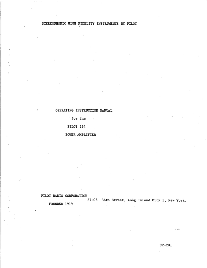 Pilot Communications 264 Operating instructions manual