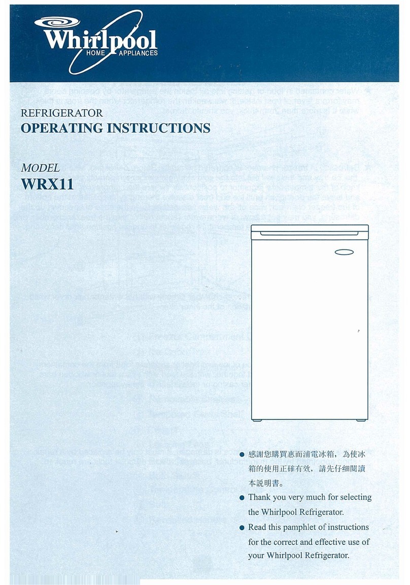 Whirlpool WRX11 operating instructions