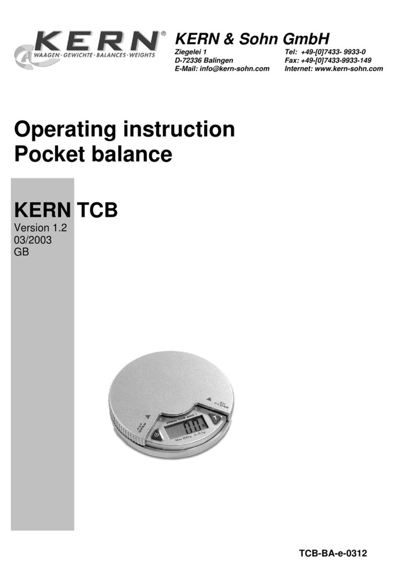 KERN TCB User manual