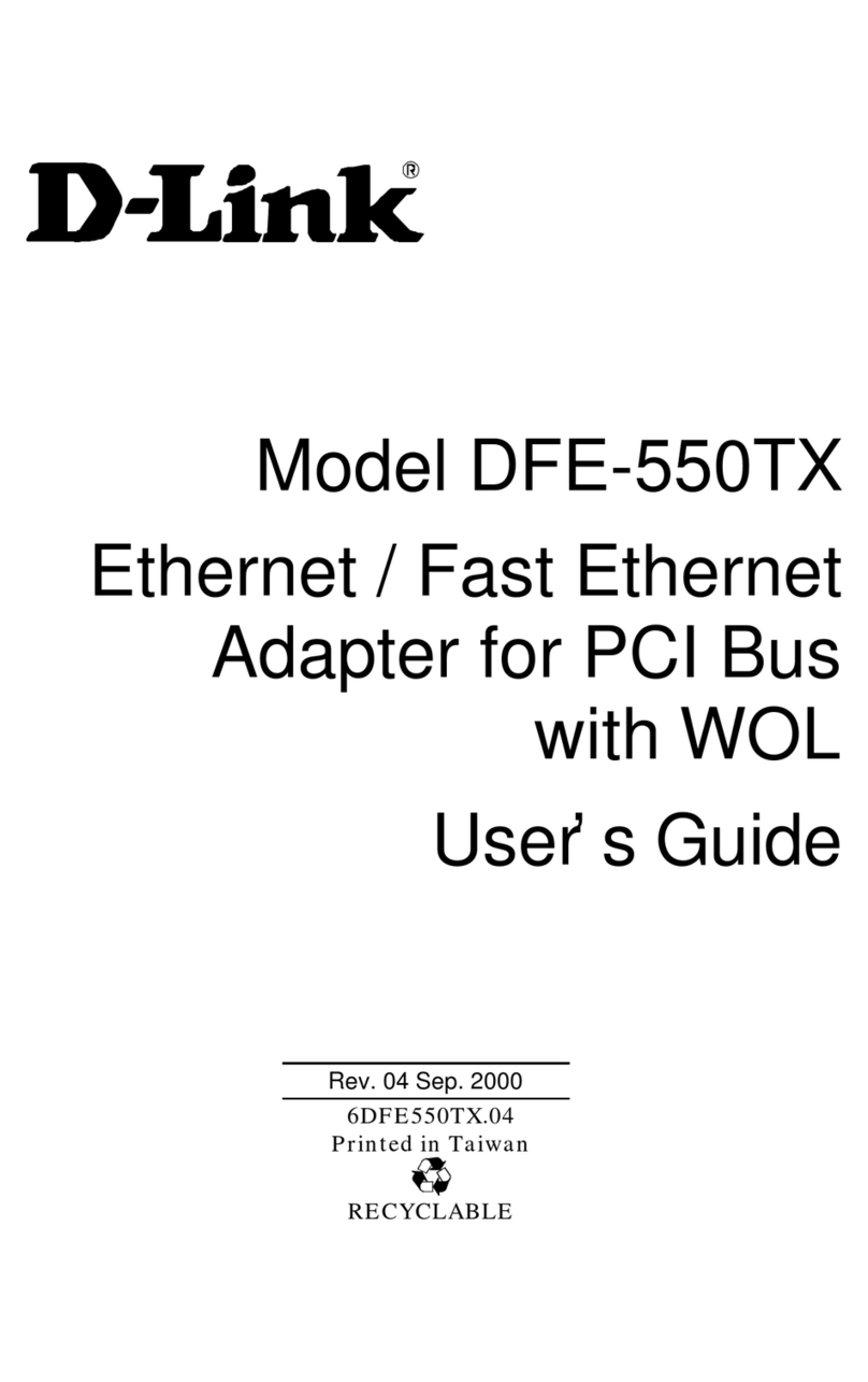 D-Link DFE-550TX User manual D-Link DFE-550TX User manual