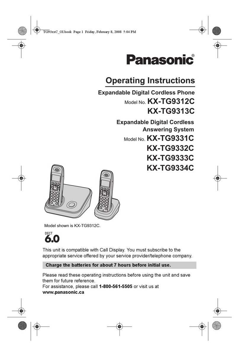 Panasonic KX-TG9312C User manual