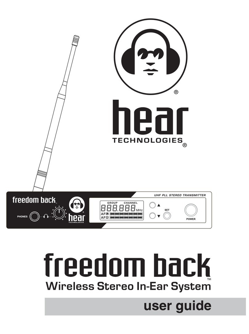 Hear Technologies freedom back user guide