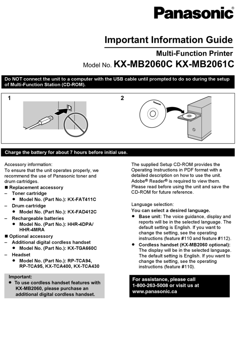 Panasonic KX-MB2060C Operating manual