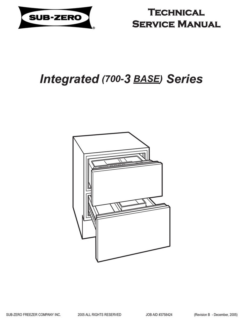 Sub-Zero 700-3 BASE Operating manual