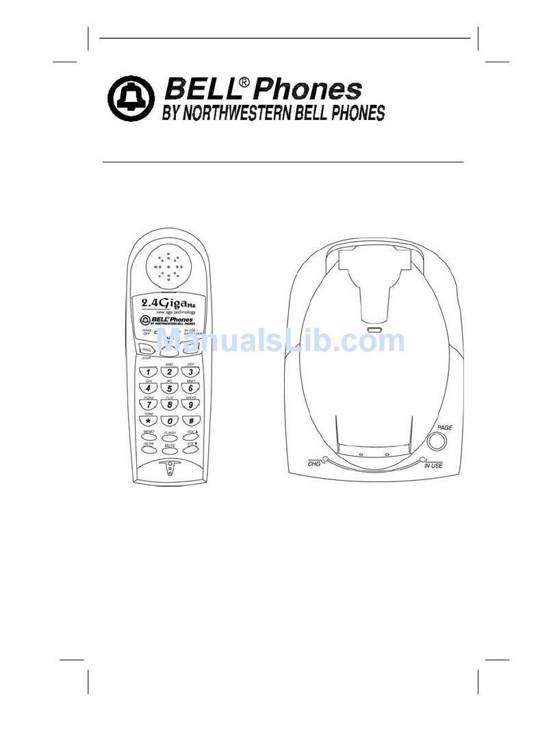 Bell Phones Excursion 36240 owner's manual