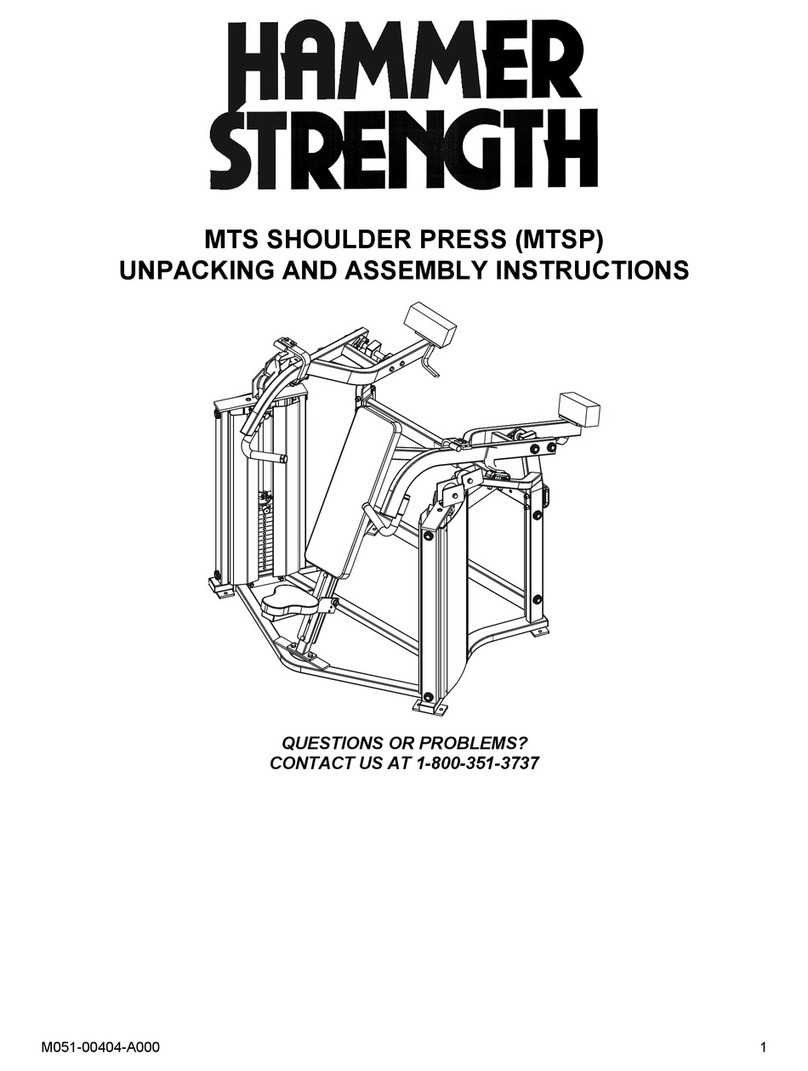 Hammer Strength MTSP User manual