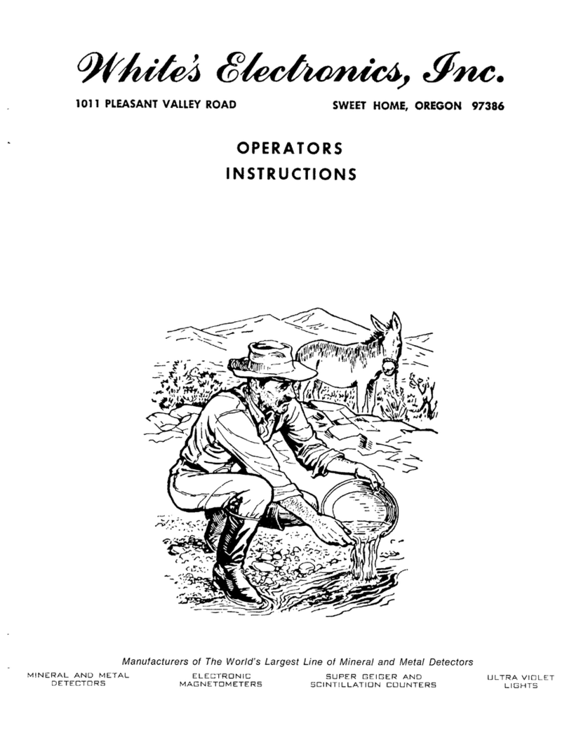 Whites Nuggetmaster T.R. Operator instructions
