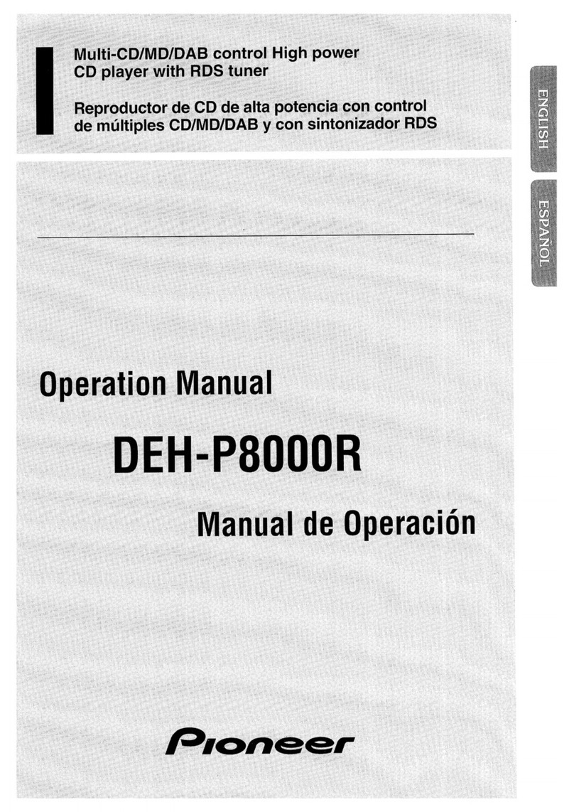 Pioneer DEH-P8000R Operation manual