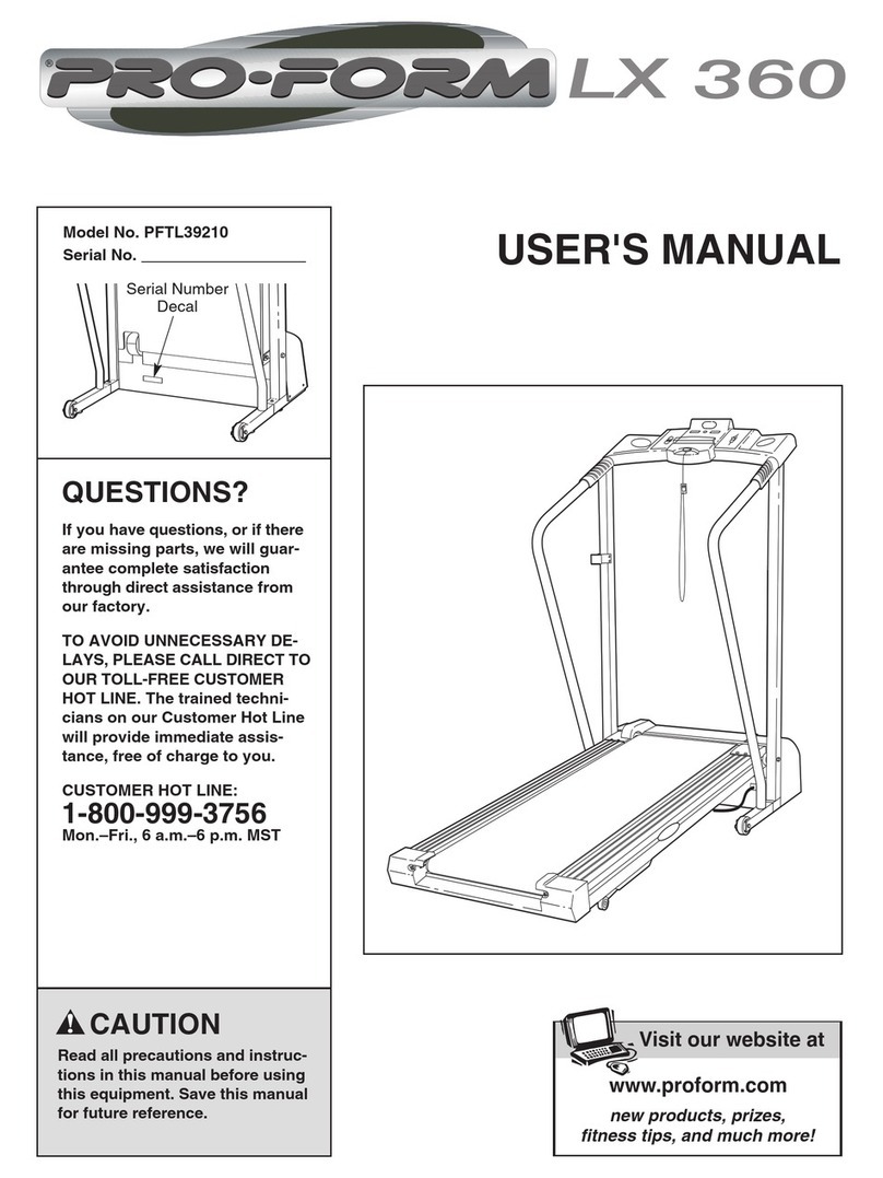 Pro-Form LX 360 User manual