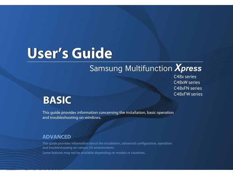Samsung Multifunction Xpress C48 series User manual